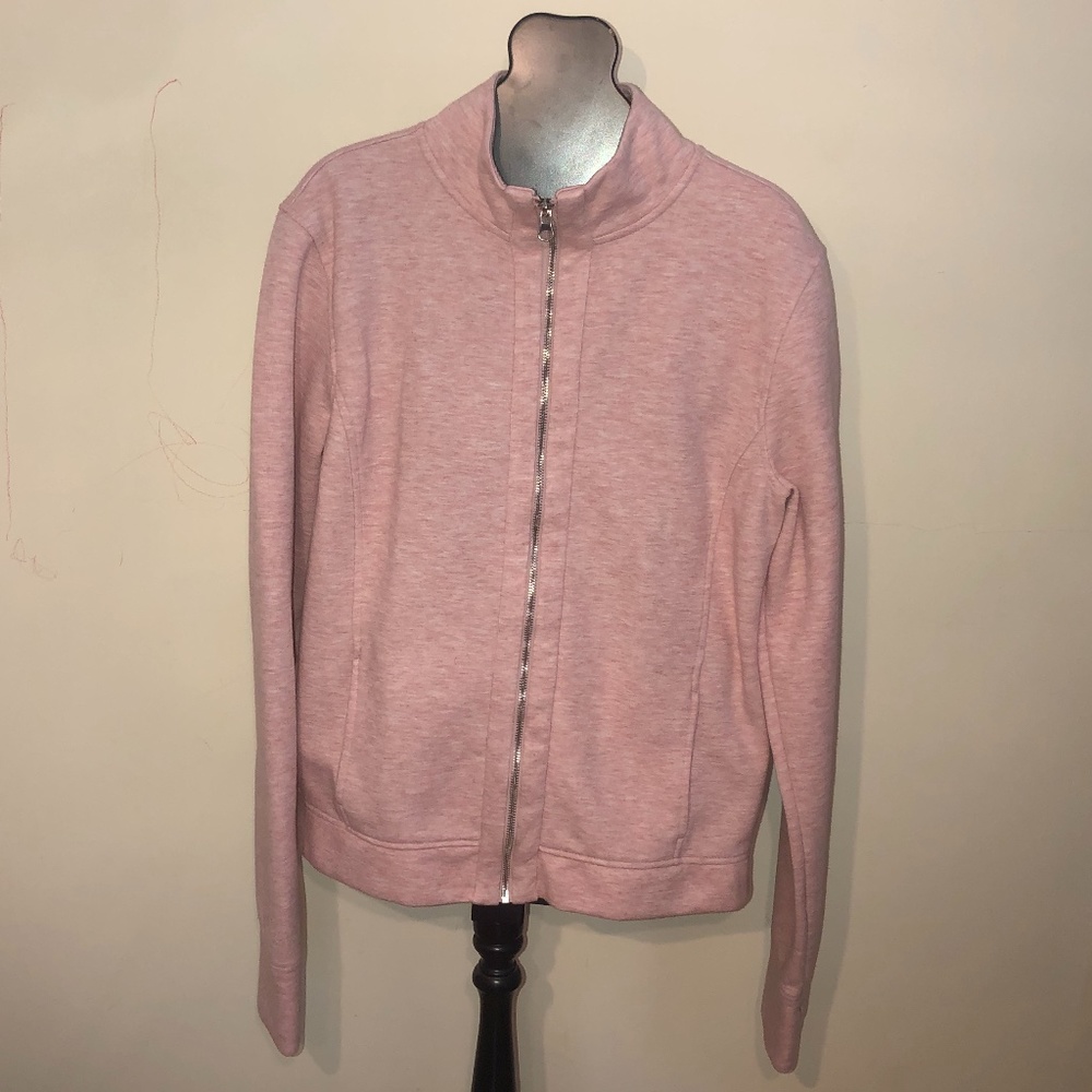 VS Sport Pink Jacket with Thumb Holes In Large